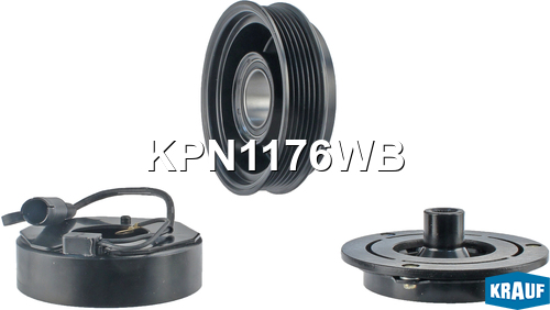 Шкив компрессора кондиционера в сборе - Krauf KPN1176WB