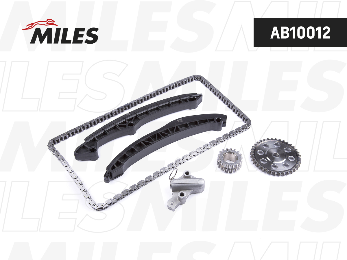 Комплект цепи ГРМ VAG 1.4FSi/TFSi 16V 07- co звездочками - Miles AB10012