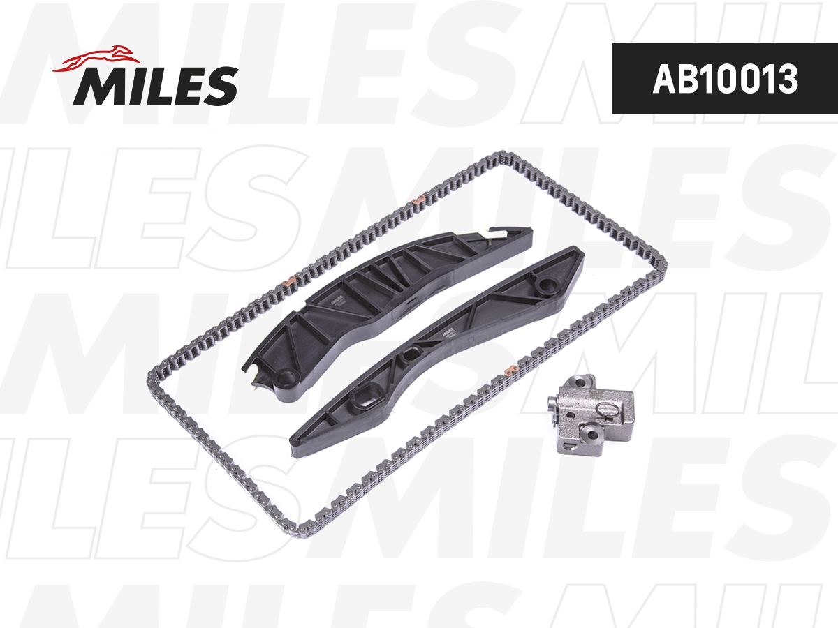 Цепь ГРМ с натяжителями, комплект - Miles AB10013