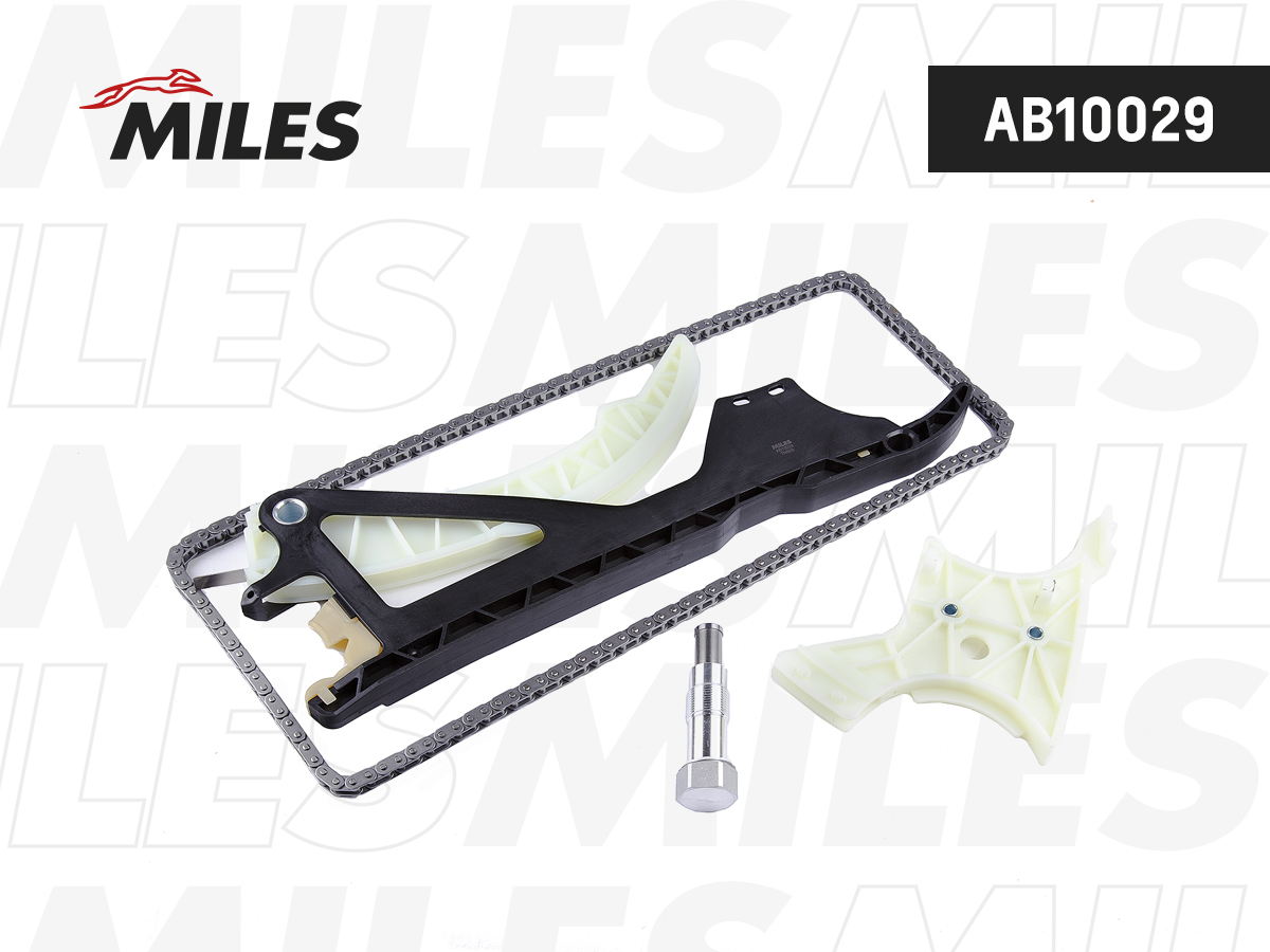 Комплект цепи ГРМ BMW N52 05- без звездочек - Miles AB10029