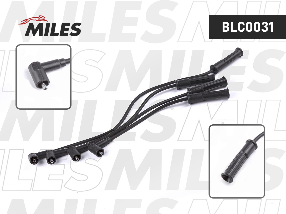 Высоковольтные провода зажигания renault logan/clio/megane 1.4/1.6 - Miles BLC0031