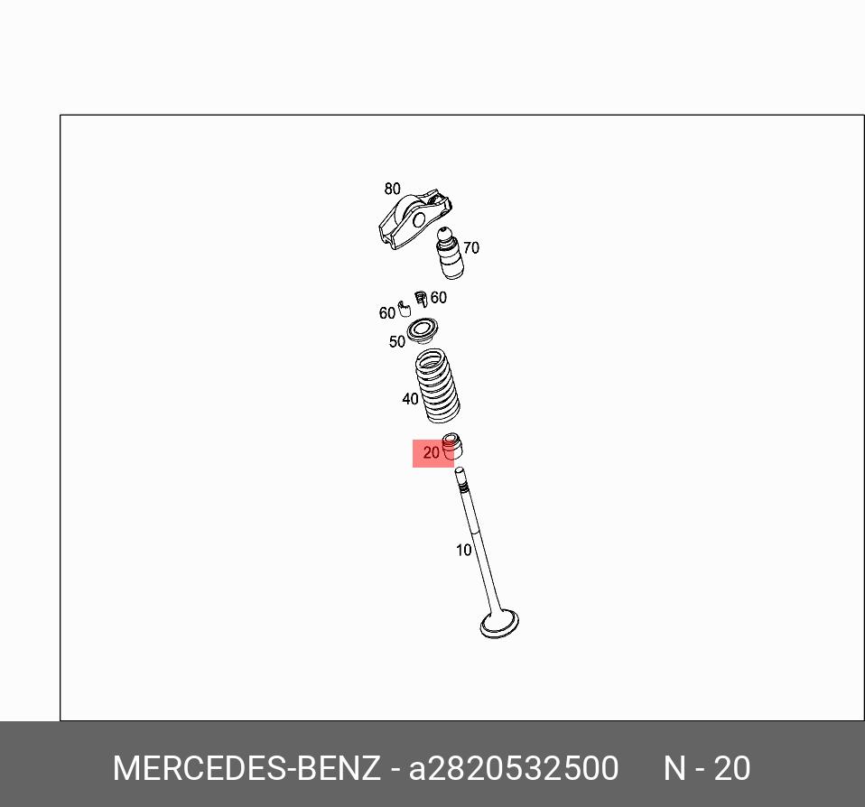 Прокладка крышки клапанов - Mercedes A 282 053 25 00
