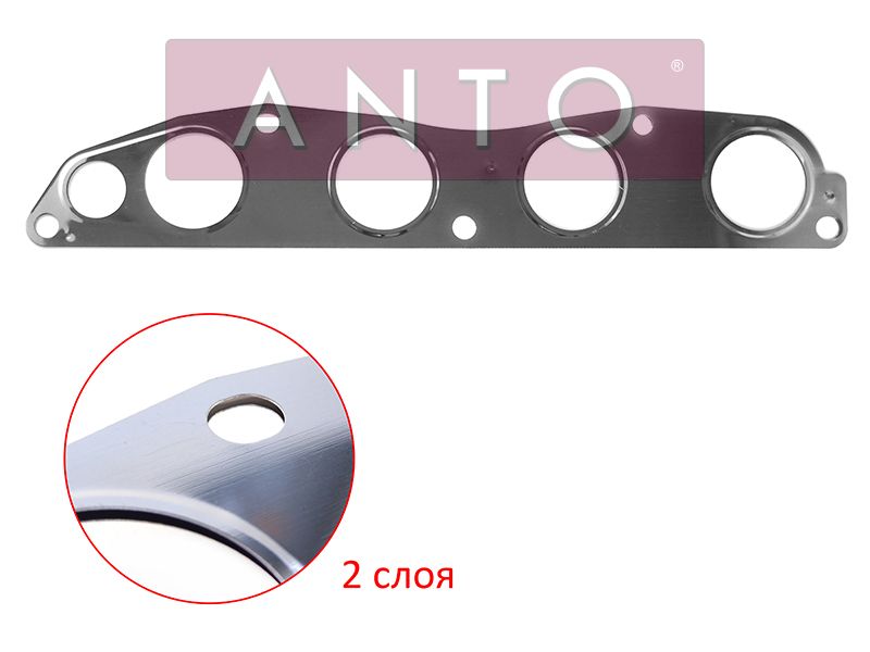 Прокладка выпускного коллектора mitsubishi asxcoltlancer x 4a914a92 1.51.6 07- - ANTO ASB14957