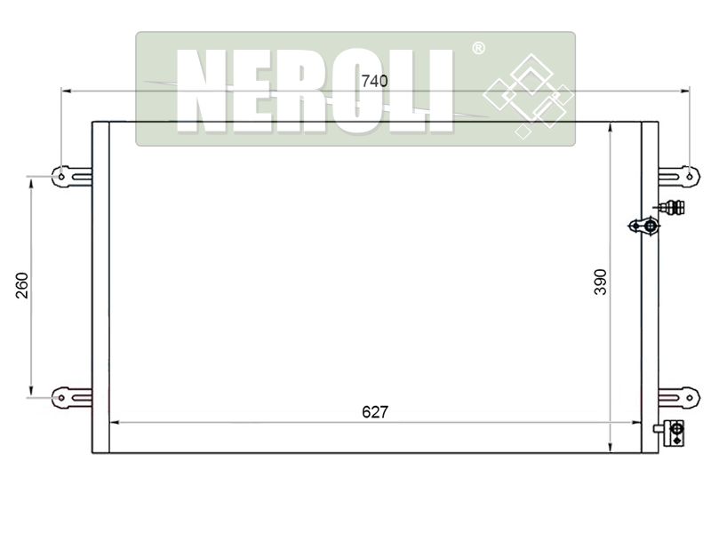 Радиатор кондиционера audi A6 05-11 - NEROLI N1A30231