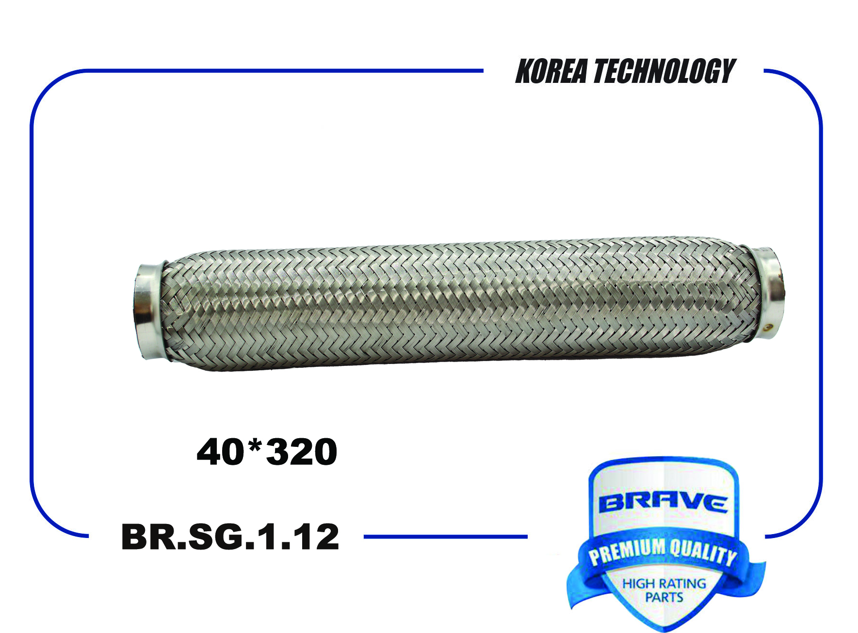 Гофра глушителя - Brave BR.SG.1.12