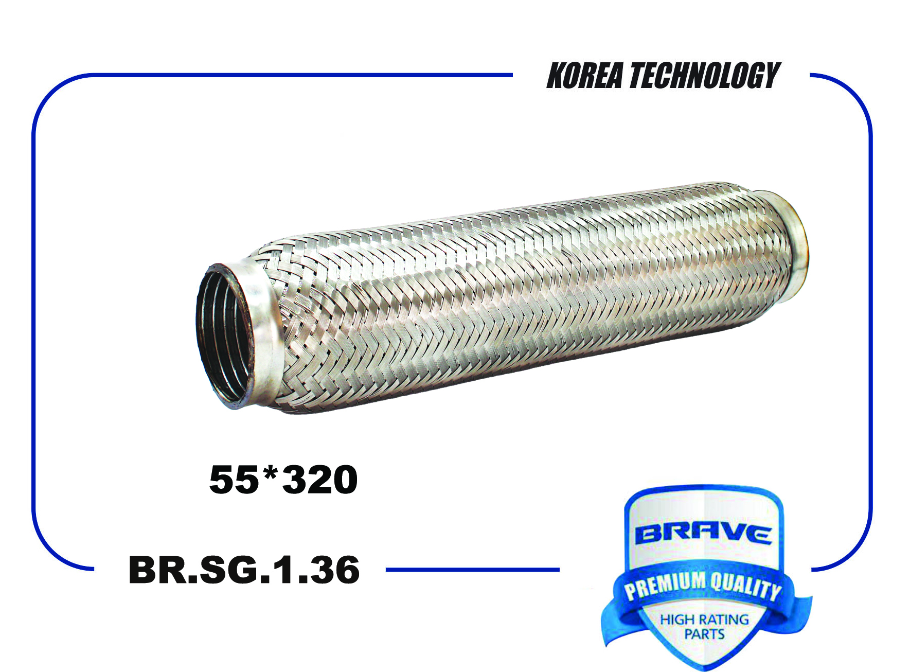 Гофра глушителя - Brave BR.SG.1.36