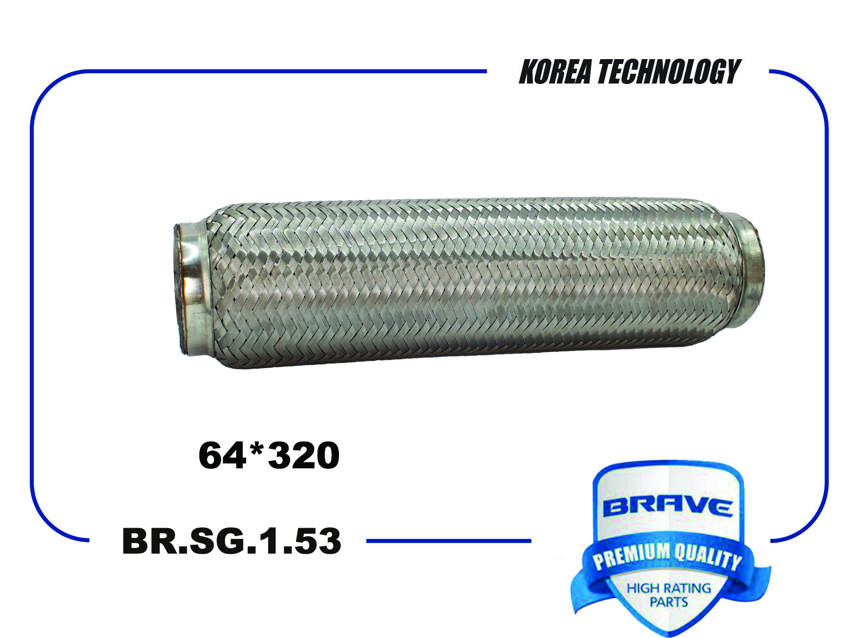 Гофра глушителя - Brave BR.SG.1.53