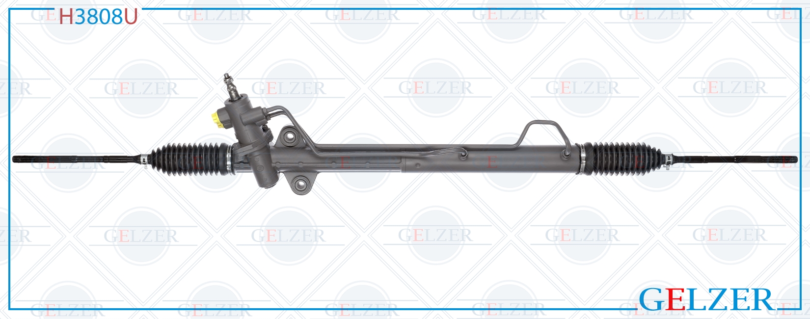 Рулевой механизм Hyundai h200/ H1 (kmf) 1997-2002, Hyundai Porter 1997-2004, Hyundai Starex (h1) 1997- - GELZER H3808U