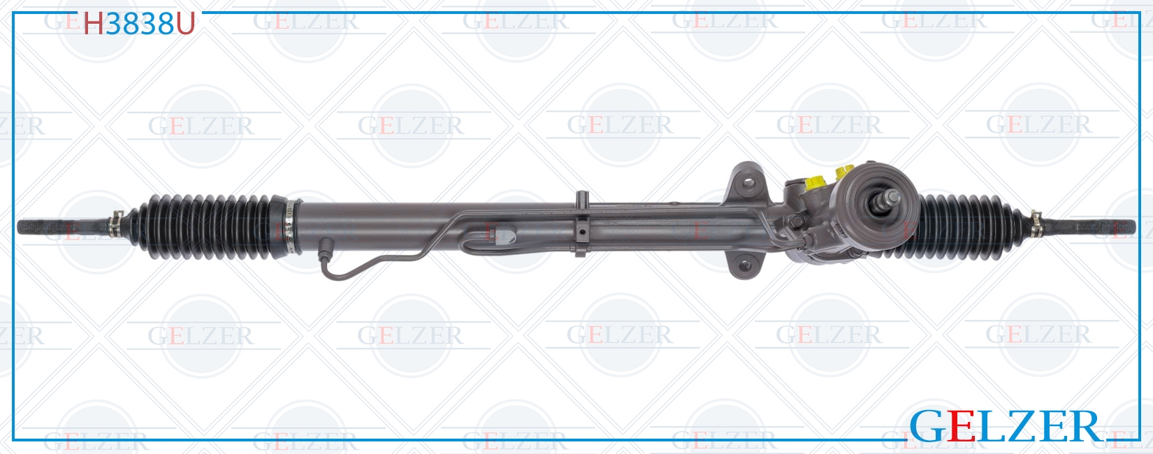 Рулевой механизм ГУР Hyundai Sonata VI 2009-, KIA Cadenza 2010- (Ориг.восст) - GELZER H3838U