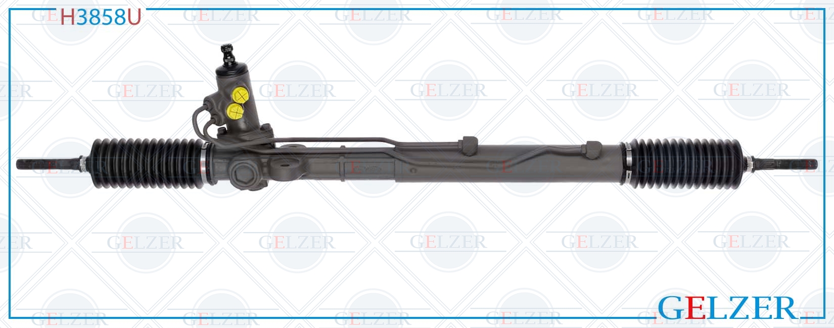 Рулевой механизм ГУР Hyundai Santa Fe 2006- (Ориг.восст) - GELZER H3858U