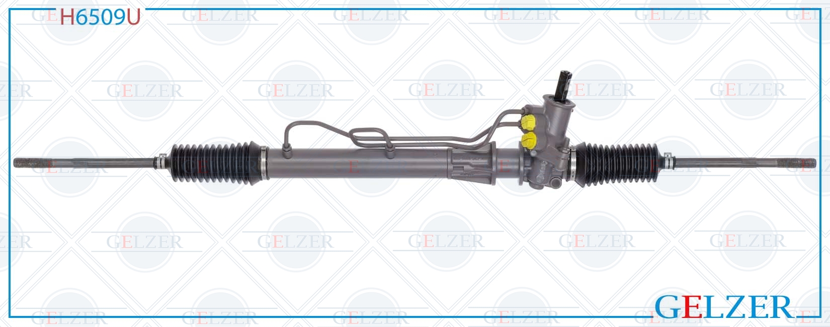 Рулевой механизм ГУР Renault Clio II / Symbol 1998-2008, Renault Kangoo 1997-2008 (Ориг.восст) - GELZER H6509U