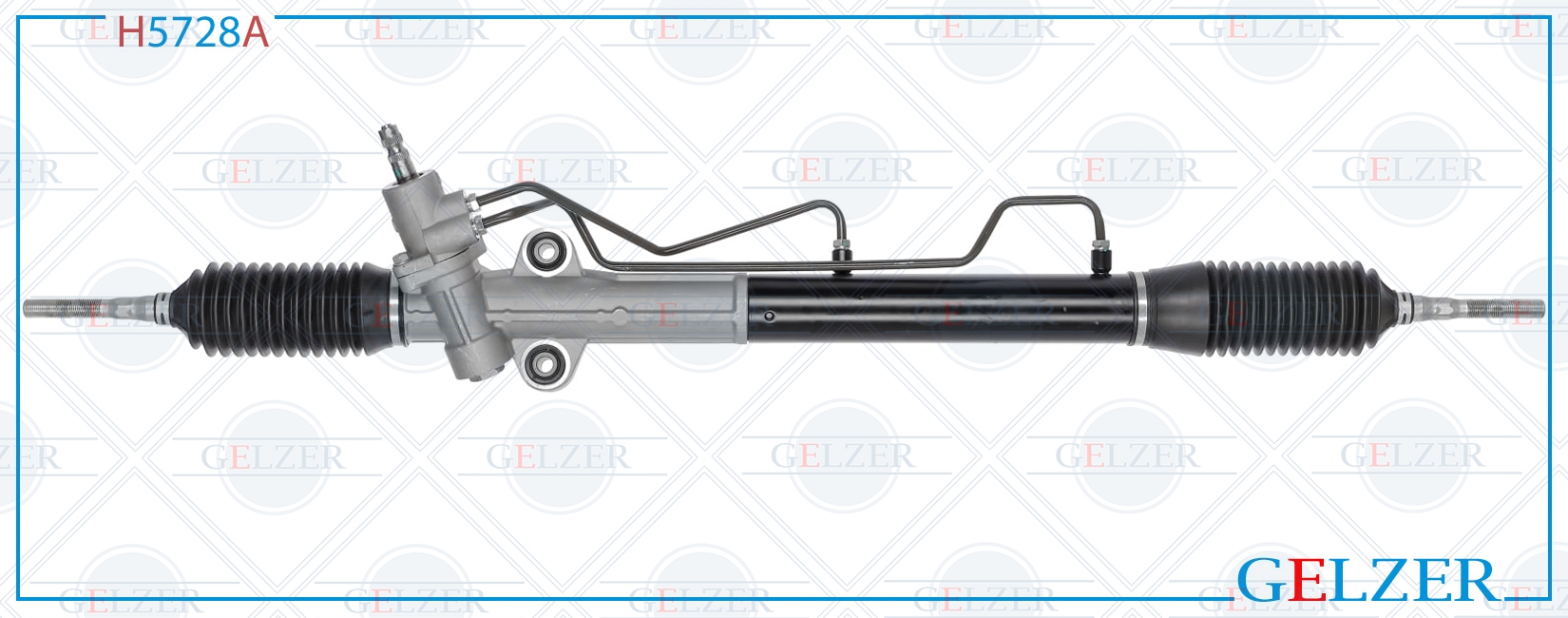 Рулевой механизм Mitsubishi Pajero III / Montero III (v60, v70) 2000-2007, Mitsubishi Pajero IV / Montero IV (v80, v90) 2007-, Mitsubishi Pajero Wagon / Montero Wagon (v60, v70) 2000- - GELZER H5728A