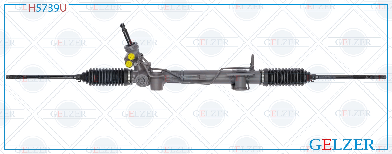Рулевой механизм ГУР Citroen C-Crosser 2007-, Peugeot 4007 2007- (Ориг.восст) - GELZER H5739U