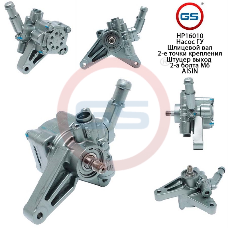 Насос ГУР Honda Ridgeline 2005-, acura MDX 2006-, acura TL 2004-2008, Honda Pilot 2002-2007 rebuild - GS HP16010