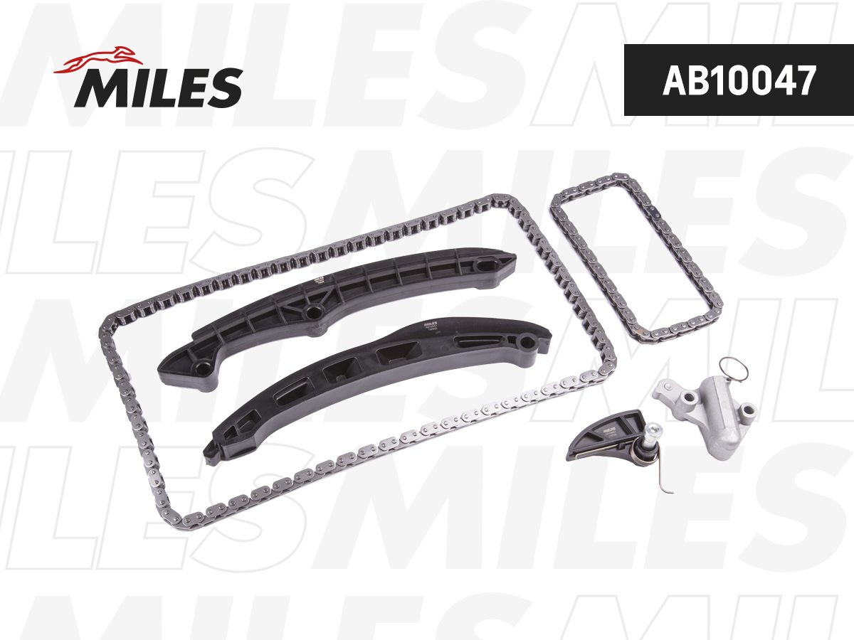 Комплект цепи ГРМ VAG 1.4FSi-1.6FSi bag/blf/blp 03- без звездочек - Miles AB10047