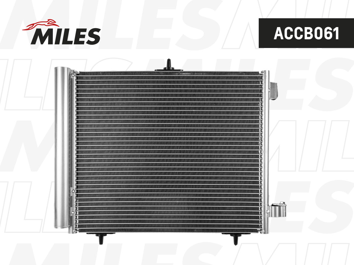 Конденсер citroen c2/c3 / peugeot 207/1007 1.1-1.6/1.4-1.6HDi 02- - Miles ACCB061