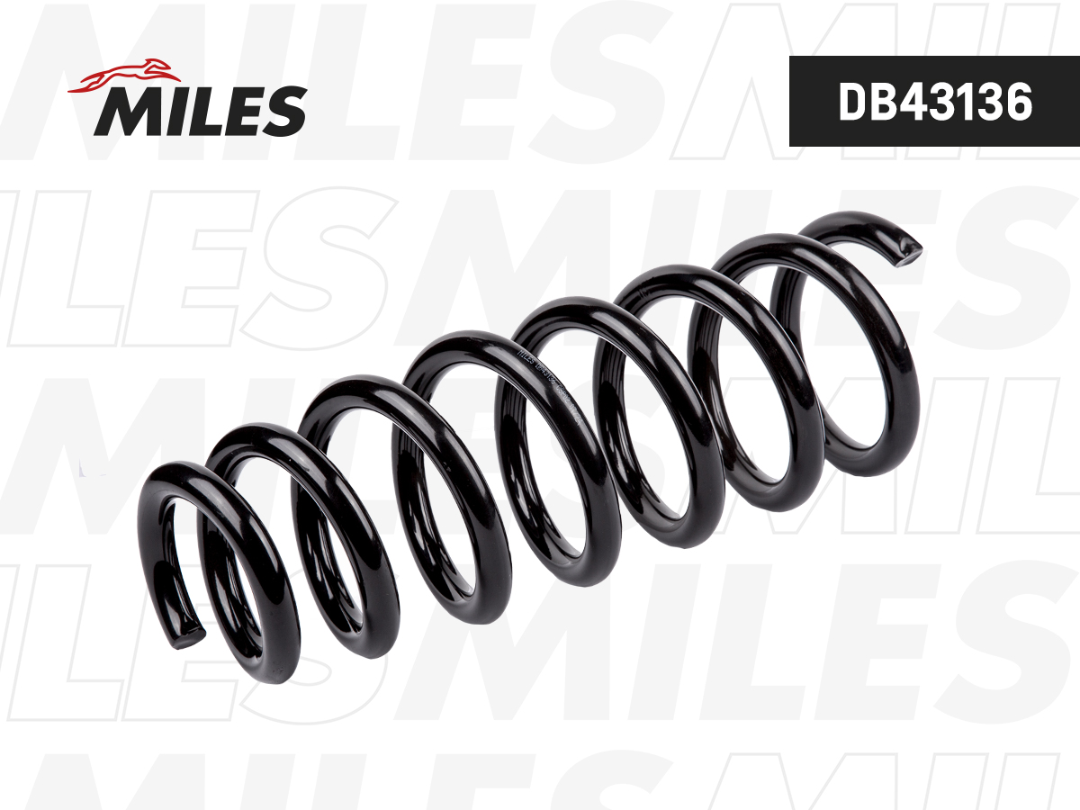 Пружина подвески BMW X5 E70 3,0sd/4,8 2/07- передняя - Miles DB43136