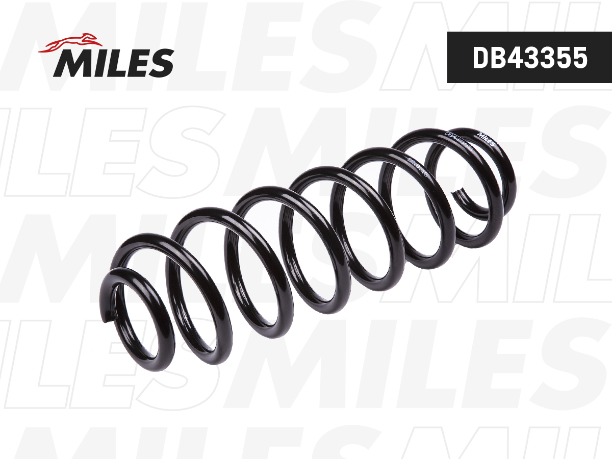 Пружина подвески Skoda Octavia (1z5) 04-, VW Golf Plus v 04-, Golf v 07-, VW Jetta III 04- задняя - Miles DB43355