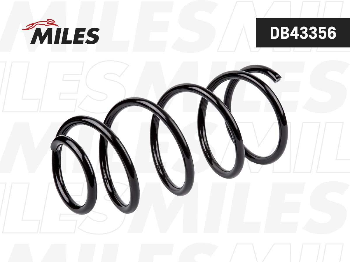 Пружина подвески Volvo C30 06-/s40 II 04-/v50 04-передняя - Miles DB43356