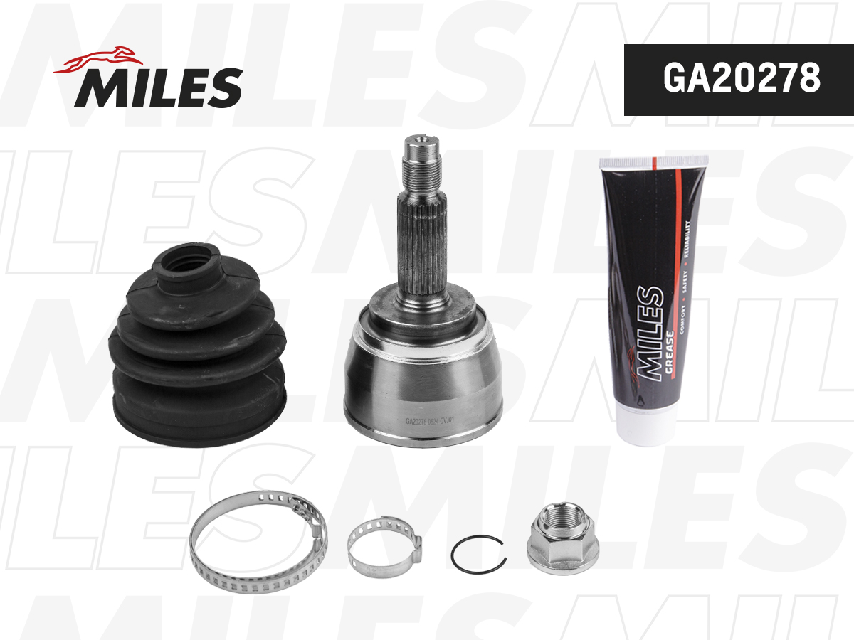 Шрус mitsubishi pajero/sigma 3.0 90-96 нар.(АКПП) - Miles GA20278