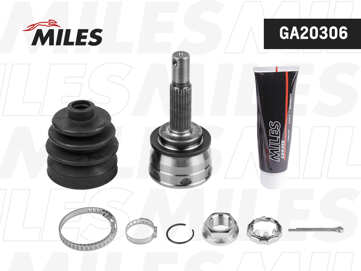 Шрус nissan micra 1.0-1.2 88-93 нар. - Miles GA20306