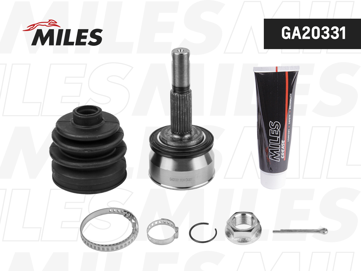 Шрус nissan sunny 1.3-1.7d 86-91 нар. - Miles GA20331