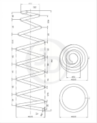 Пружина задняя mitsubishi JD JJS2176 1224₽