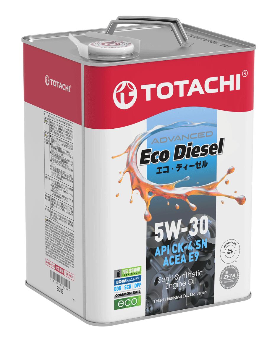 5w-30 Eco Diesel ck-4/cj-4/sn 6л (полусинт. мотор. масло) - Totachi E2206