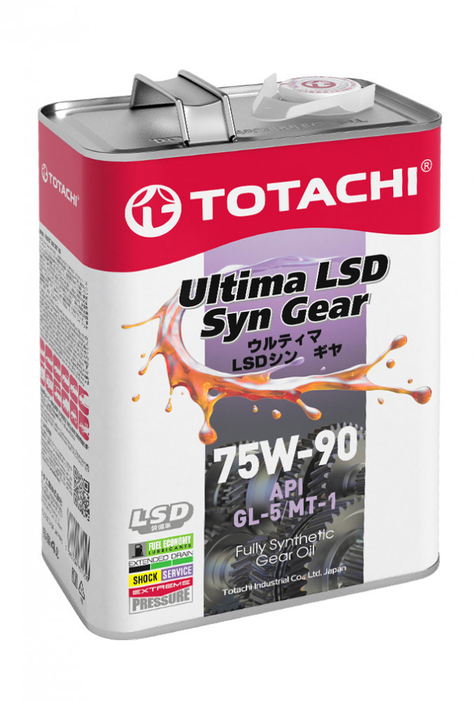 75w-90 Ultima LSD Syn-Gear gl-5 4л (синт.транс.масло) - Totachi G3304
