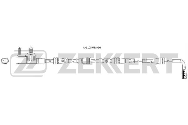Датчик износа тормозных колодок land rover range rover velar 17- jaguar f-pace x761 15- Zekkert BS-8119 JAGUAR LAND ROVER 1058₽