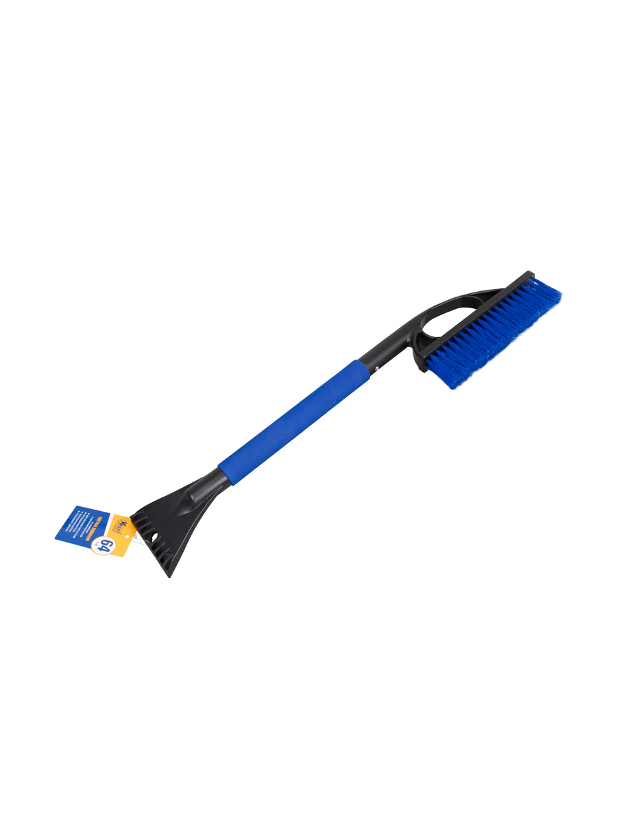 Щетка зимняя со скребком (64 см) синяя щетина - KRAFT KT 830068
