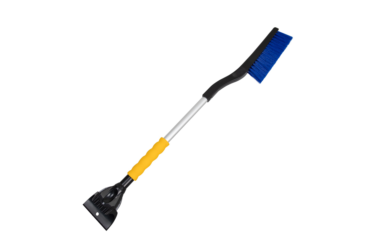 Щетка зимняя с двойным скребком (80 см) синяя щетина - KRAFT KT 830064
