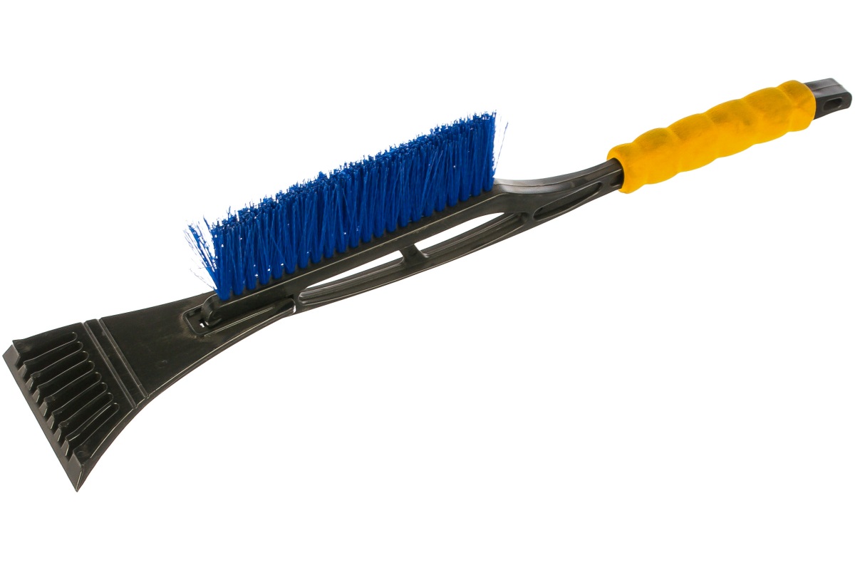 Щетка зимняя со скребком (52 см) синяя щетина - KRAFT KT 830057
