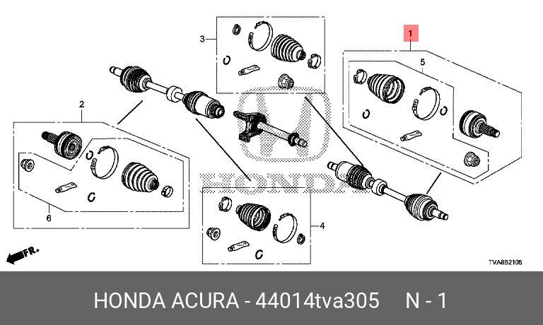 Пыльник шруса - Honda 44014TVA305