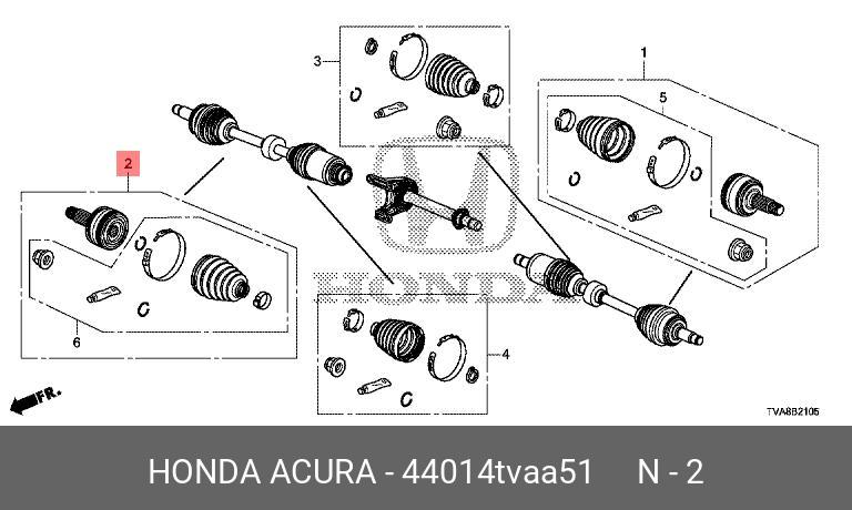 Пыльник шруса - Honda 44014TVAA51
