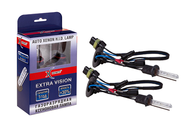Ксеноновая лампа Extra Vision Яркость +30% - H3 (4300к) (комплект 2 шт.) - XENITE 1004099