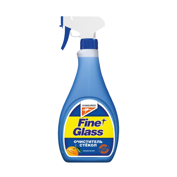 Fine glass - очиститель стекол ароматизированный (500ml), апельсин (б/салф.) - Kangaroo 320122