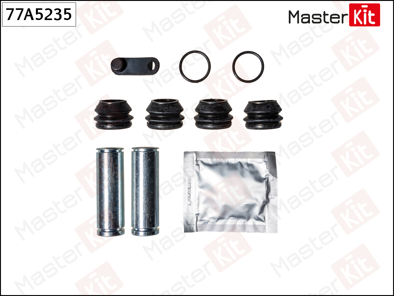 Ремкомплект направляющих тормозного суппорта | перед | - Master KiT 77A5235
