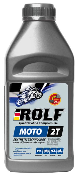 Moto 2T п/синт 0,5л (25шт/уп) в - ROLF 322662