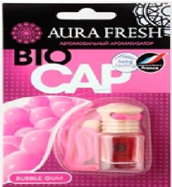 Ароматизатор на зеркало BIO CAP флакон 6ml Bubble Gum - AURA FRESH 23003