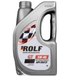 GT синт. 5w40 4л sn/cf пластик - ROLF 322436