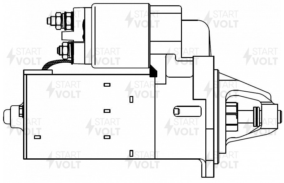 Стартер для а/м VAG 80 (86-)/100 (86-) 2.0i 1,4кВт - STARTVOLT LSt 1837