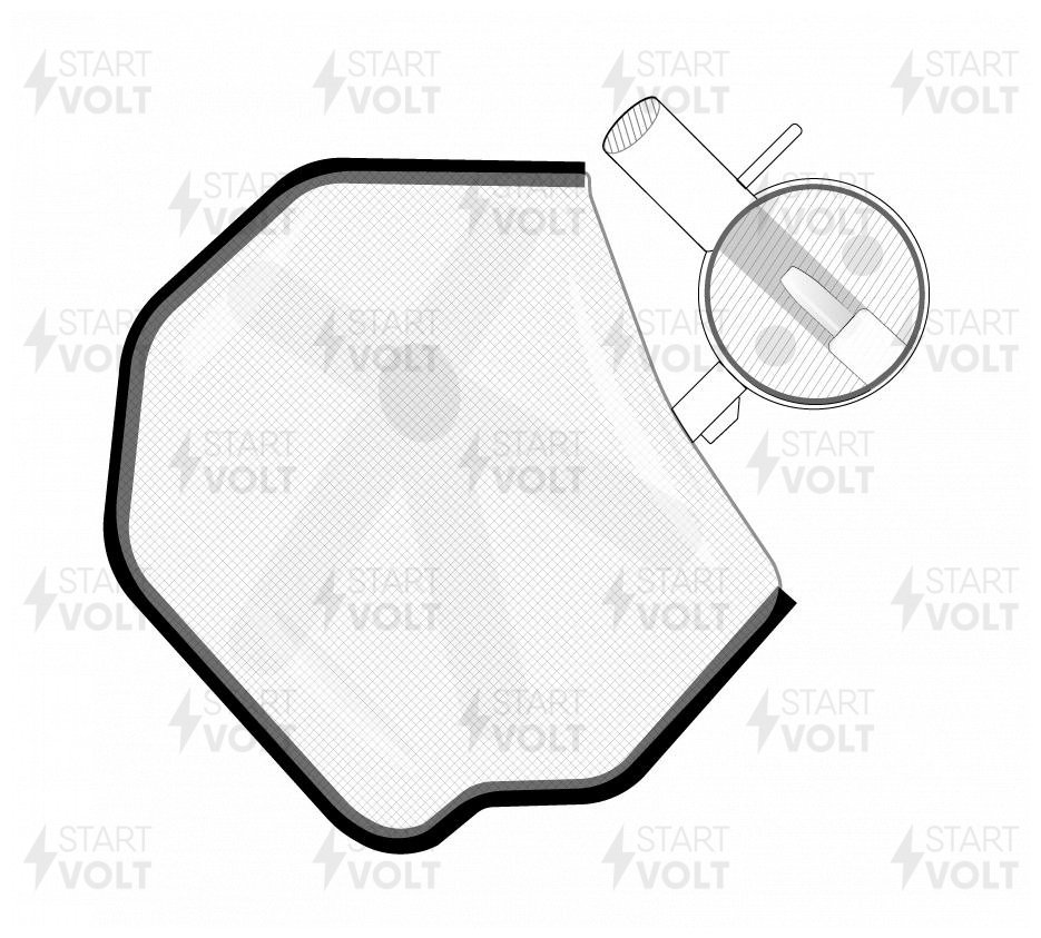 Фильтр электрического бензонасоса для а/м Renault Duster (10-)/Kaptur (16-) 2.0i - STARTVOLT SFF 0916