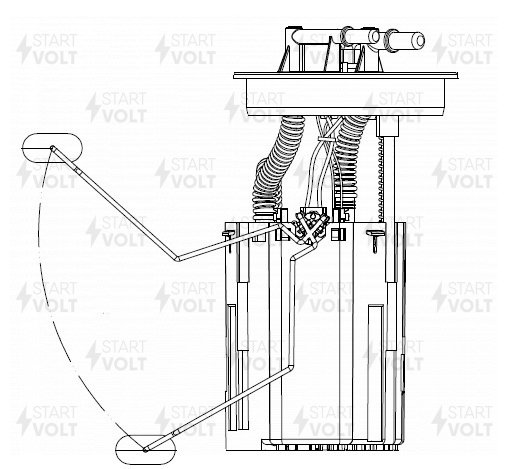 Модуль топливного насоса для а/м Chery M11 (10-) 1.6i - STARTVOLT SFM 2490