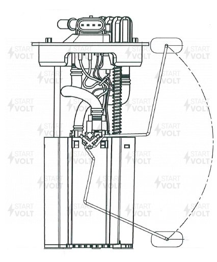 Модуль топливного насоса для а/м Chery QQ6 (06-) 1.3i - STARTVOLT SFM 2506