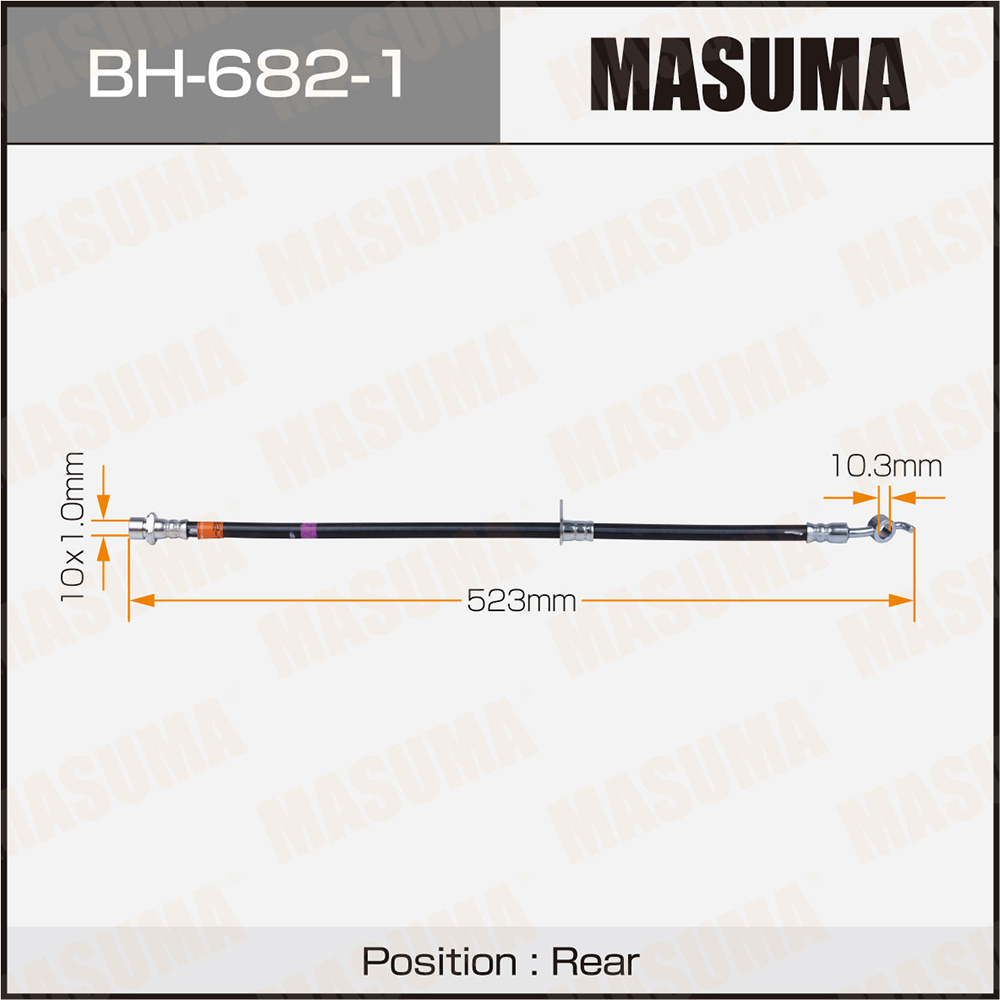 Шланг тормозной - Masuma BH-682-1