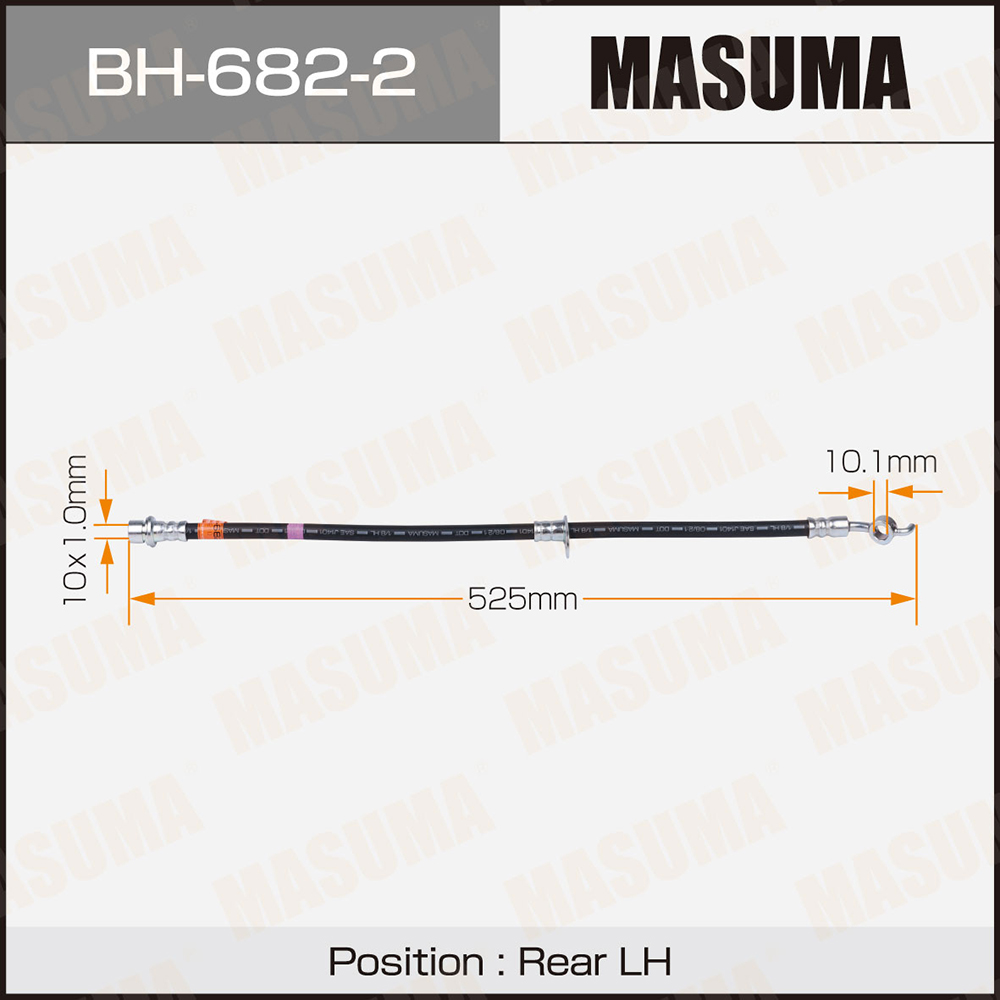 Шланг тормозной - Masuma BH-682-2