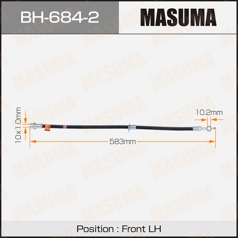 Шланг тормозной - Masuma BH6842