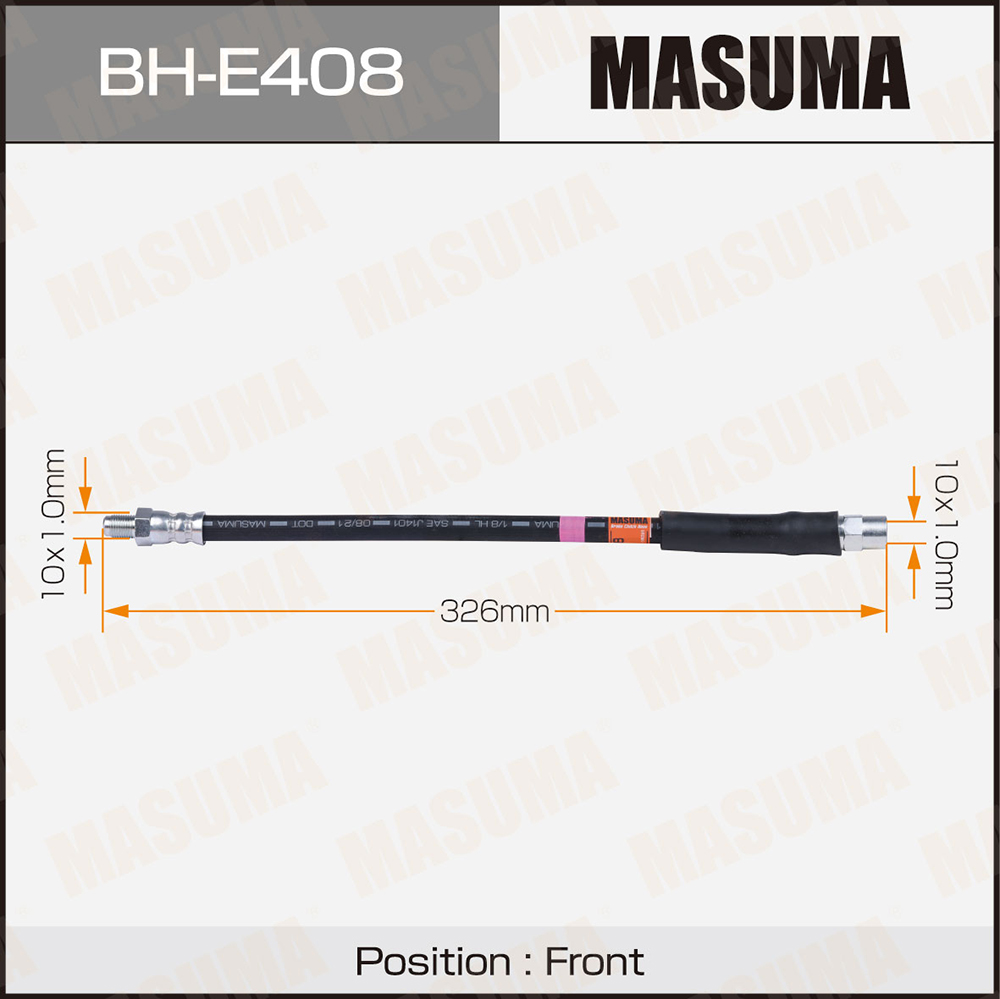 Шланг тормозной - Masuma BH-E408