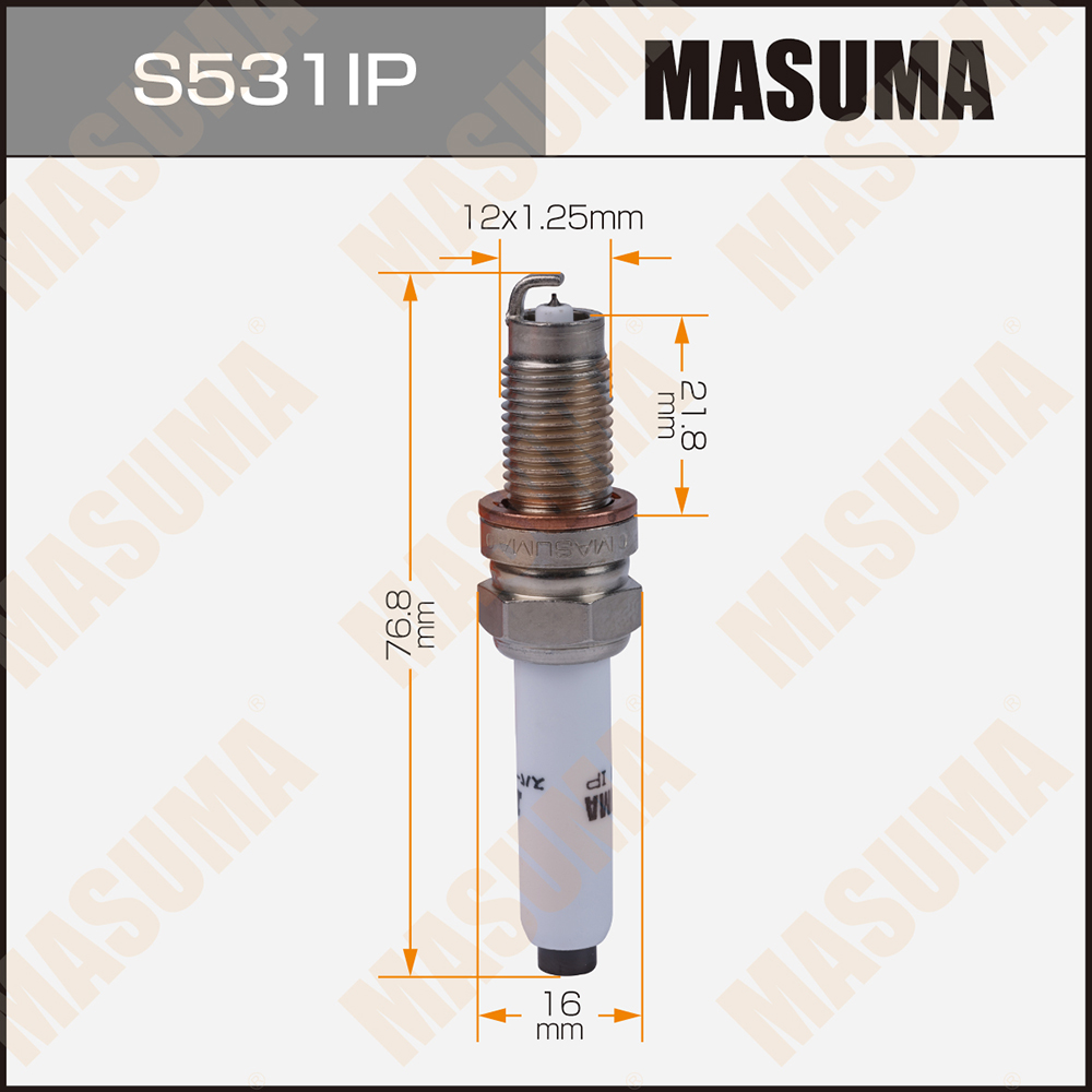 Свеча зажигания masuma iridium+platinum - Masuma S531IP